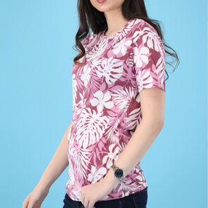 Camisetas de Sublimación para Mujer, Diseño Casual de Invierno, Último Diseño, Manga Corta, Cuello Redondo, Color Sólido, Alta Calidad - Product Image 3