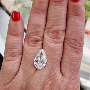 Diamant CVD en forme de poire, de qualité supérieure, certifié international, couleur D, cultivé en laboratoire, taille excellente, vente en gros - Product Image 2