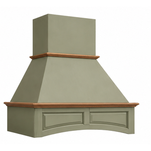 Cache-hotte en bois artisanal pour une ventilation de cuisine de luxe – Design élégant - Product Image 1