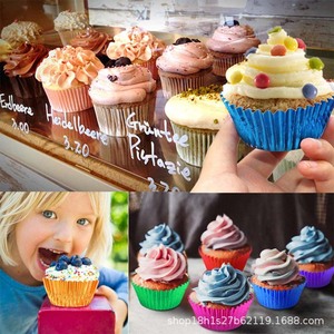 Moldes de Papel para Cupcakes Metálicos Coloridos, Desechables, para Hornear Muffins, para Pastelería, Fiestas, Bodas, Postres - Product Image 4