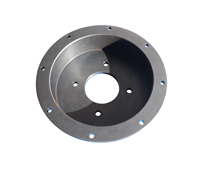 Tambour de frein automobile personnalisé en acier au carbone usiné CNC fiable, applications industrielles OEM Vartis Engineering, fabriqué en Inde