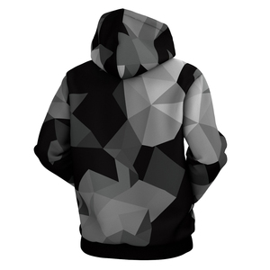 Sudadera con Capucha para Hombre, Estampado Geométrico, Corte Regular, Poliéster, Informal, para Otoño, con Bolsillo y Capucha con Cordón Ajustable - Product Image 2