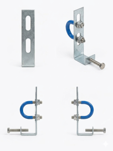 Hydroplus International Solar Wash Assembly <b>Set</b> Of 3 Stainless <b>Spray</b> Outlet With Galvanized Clamp And PVC Tee Adapter - Product Image 2