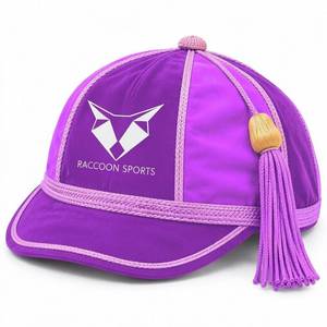 Gorro Deportivo Raccoon, Transpirable, Azul Sólido, de Terciopelo, con Borla de Trenza Dorada, Estilo Inglés, Unisex, para Adultos, 58-60CM, para las Cuatro Estaciones - Product Image 4