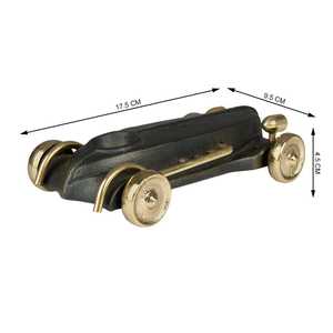 Escultura Decorativa de Tren en Aluminio Hecha a Mano, Estilo Art Deco, Adorno de Mesa con Asa, Negro y Dorado Vintage, para Diwali y Graduación - Product Image 1