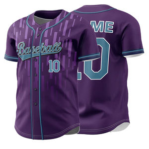 Maillot de baseball unisexe à manches courtes en tissu 100% polyester, séchage rapide, respirant, service OEM, meilleur fournisseur - Product Image 1
