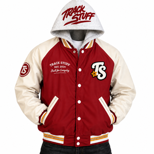 <b>Track</b> Stuff Custom <b>Mens</b> Varsity Letterman <b>Jacket</b> Wool Cotton Stand Collar Custom Embroidered Logo Front Streetwear Winter - Product Image 6