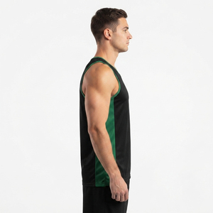 Men's Professional Lightweight Breathable 100% Polyester Netball Jersey Custom Number Sublimated Printed V-Neck Moisture Wicking - Product Image 3