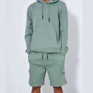 Nouveaux ensembles courts élégants et légers en molleton 100 % coton, respirants, coupe ample, à épaules tombantes, pour la saison hivernale - Product Image 4