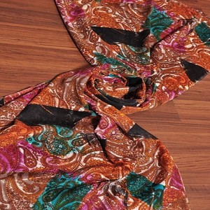 Chales de Lana Estampados, Impresión Digital, Bufanda Larga Tradicional de Cachemira - Product Image 1