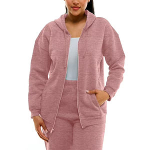 Sudadera con capucha de lujo para mujer, con logotipo personalizado, de alta calidad, ligera, informal, para entrenamiento deportivo, estilo oversized. - Product Image 6