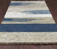 Tapis d'intérieur/extérieur moderne abstrait, tissé à la main, réversible, résistant aux taches, en PET recyclé, tissage plat, écologique