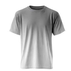 เสื้อยืดโอเวอร์ไซส์สีเทาไล่เฉดขาวสำหรับผู้ชายปี 2026 ผ้าฝ้าย สไตล์สตรีทแวร์ เสื้อยืดเปล่า - Product Image 1