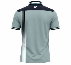 เสื้อโปโลผู้ชายแบบกำหนดเอง แห้งเร็ว ผลิตจากโพลีเอสเตอร์ สำหรับทีมกอล์ฟ ชุดยูนิฟอร์ม พร้อมปักโลโก้ตามสั่ง ชุดกีฬาองค์กร รับผลิตแบบ OEM ODM - Product Image 2