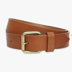 เข็มขัดแฟชั่นหนังวัวสไตล์ลำลองสำหรับผู้ชายเข็มขัดและเครื่องประดับหนังแท้สีน้ำตาลเข้มเข็มขัดลำลองสำหรับทุกเพศ - Product Image 2