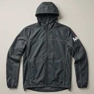 Chaqueta Cortavientos Ligera Impermeable con Capucha Unisex para Ropa Urbana, Senderismo al Aire Libre, Transpirable, Impermeable, Cortavientos para Hombre - Product Image 1