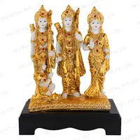 Латунный индуийский Бог лорд рама Дарбар с семьей Sita Hanuman Laxman статуя Idol 11 дюймов