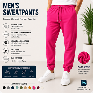 Pantalones Deportivos de Corte Recto Premium, Fabricante de Joggers de Algodón Personalizados, Pantalones Casuales Deportivos, Ropa de Marca Privada OEM ODM - Product Image 1