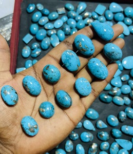 Gemas de Turquesa Trimurti Naturales de Alta Calidad, Piedras Preciosas Sueltas, Azul Pulido Premium, Formas Mixtas de 15-40 mm, Venta al por Mayor para Joyería - Product Image 3