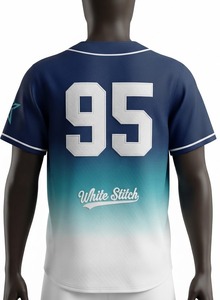 Maillot de baseball américain 2026 en gros, haute qualité, personnalisé, imprimé sur le devant, respirant, grandes tailles, polyester/coton - Product Image 6