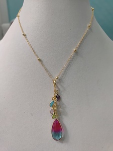 Natural Stone <b>Jewellery</b> Brass Beach Wear Enamel Pendant <b>Jewellery</b> Set Daily Wear Party Anniversary Trendy <b>Jewellery</b> - Product Image 1