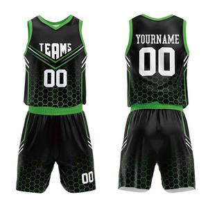 Custom Logo Basketball Uniform Adult Jersey Shorts Set Breathable Teamwear Wholesale Supplier - Product Image 2