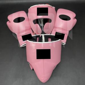 Set de Boxeo Personalizable de Alta Calidad, Protector de Cabeza y Mejillas, Cuero Vacuno 100% Genuino, Acolchado de 4 Capas, Cierre con Cordones - Product Image 6