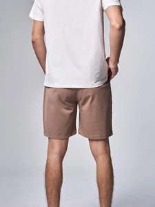 Pantalones Cortos de Algodón para Hombre, Cintura Elástica, Color Sólido, Cierre con Cordón, Tejido Transpirable, Ecológico, para Gimnasio - Product Image 2