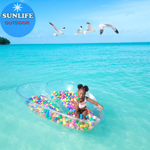 Kayak Transparente en Forma de Corazón para Turistas, con Capacidad de 160L para 2 Personas, para Actividades al Aire Libre - Product Image 4