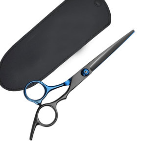 Ciseaux de barbier légers et durables en acier inoxydable de haute qualité, à poignée moyenne, pour droitiers, service OEM - Product Image 1