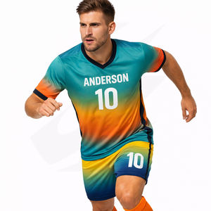 Uniformes de Fútbol al por Mayor, Camisetas de Fútbol para Hombres, Mujeres y Niños, de Secado Rápido, Transpirables, de Malla, Ropa Deportiva Personalizada de Fábrica - Product Image 2