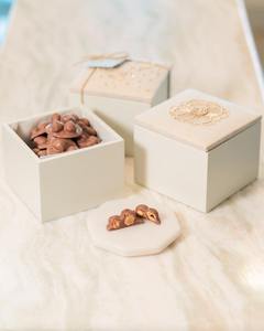 Exclusive Round Candy <b>Box</b> with Bead Embroidered Velvet Custom Dessert Packaging Fabric Ramadan <b>Birthday</b> Cake Chocolate Gift <b>Box</b> - Product Image 6