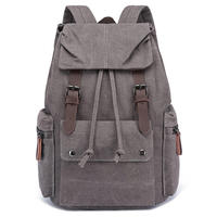 Mochila Casual Geométrica Clásica de Lona, Unisex, con Respaldo Suave, 56-77L, Ecológica, Duradera, con Cierre Abierto, para Uso Diario