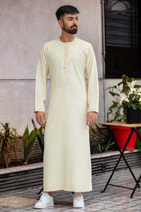 Nuevo Diseño 2026: Thobe Saudí para Hombre, Jubba Islámica, Ropa Tradicional Musulmana al por Mayor para Exportación - Product Image 6
