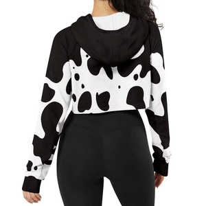 Sudadera con Capucha Estampada de Alta Calidad para Mujer, Talla Grande, Informal, para Invierno y Otoño, 100% Algodón Felpa, OEM - Product Image 4