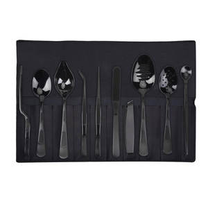 Kit de herramientas de precisión para emplatar de Chef Signature, hechas de acero inoxidable con revestimiento de titanio dorado, a precio económico, de proveedor. - Product Image 1