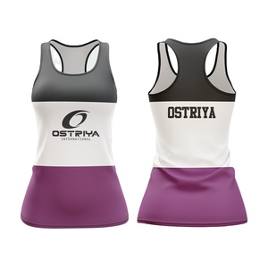 Wholesale Custom Knitted Breathable Quick Dry Eco-Friendly Solid Color Digital Printed Front High Quality Women's Tank Tops - Product Image 1