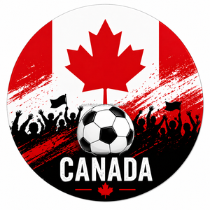 Wholesale Custom Soccer <b>Ceramic</b> <b>Ornament</b> Double Sided Glossy Pendant Gift with Box for football cup Garden Decoration - Product Image 1