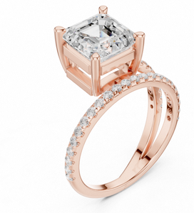 Indian Bulk Supply Unisex Party Wear Luxury 14K Gold Plated Bezel Setting Lab Grown Engagement Ring for Export - Product Image 1