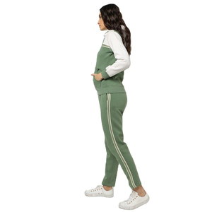 Trendy Summer Wear Women <b>Tracksuit</b> With Hood Long Sleeve Sweatshirt Custom Logo Women <b>Tracksuit</b> Set OEM Supplier Pakistan - Product Image 2