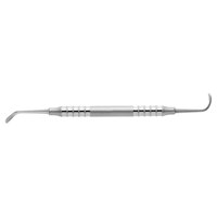 Ensemble d'instruments dentaires chirurgicaux en acier inoxydable Ref-SLC : Élévateur à cuillère courbée pour lifting sinus, détacheur de membrane à lame angulaire double extrémité