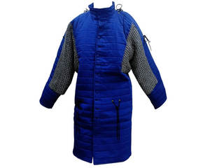 Armadura Medieval de Malla con Gambeson, Chaqueta Larga de Manga Larga con Acolchado de Algodón, para Disfraces de Reenactamiento - Product Image 1