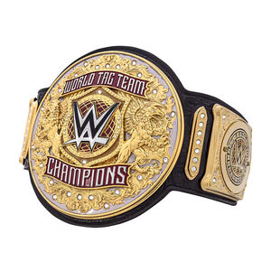 Ceintures de championnat de lutte en équipe du monde poids lourd avec logos personnalisés, taille adulte, en zinc, GUJJAR INTERNATIONAL - Product Image 3