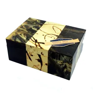 树脂中密度纤维板底座彩色包装珠宝收纳盒手工珠宝花式和最新产品畅销材料木盒