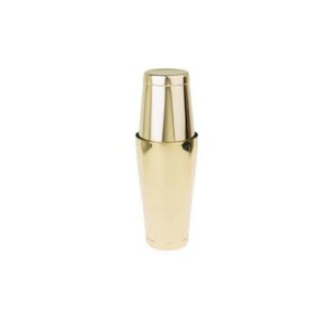 Wholesale Luxury <b>Gold</b> Plated Stainless Steel Boston <b>Shaker</b> for Professional Bartender & Home Bar Mixology - Product Image 1