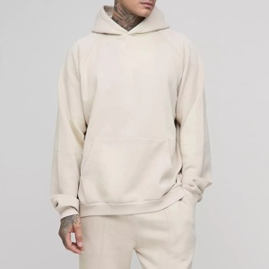 Men Heavyweight Cotton Loose Crop Hoodies Stacked <b>Sweatpants</b> <b>Set</b> Oversized Tracksuit Sweatsuit Custom Hoodie and Jogger <b>Set</b> - Product Image 3