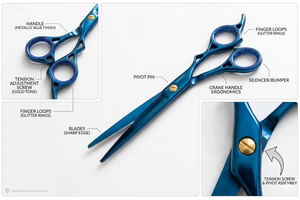 Tijeras de Peluquería MACLURA SURGICAL Super Cut Ajustables, Tijeras de Belleza para Peluquería, Acero con Alto Contenido de Carbono, Pakistán - Product Image 6