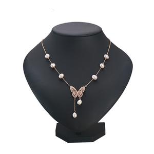 Collar de Lujo de Alta Gama para Mujer, con Colgante de Borla de Mariposa y Perla de Agua Dulce Auténtica, Collar de Alta Calidad para Mujer - Product Image 5