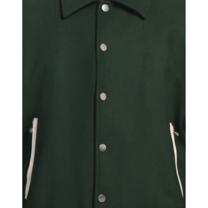 Blousons de baseball d'hiver pour hommes, design personnalisé, 100% coton, écologiques, col montant, broderie, poches zippées sur le devant - Product Image 4