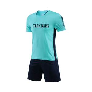 Professional <b>Football</b> Kit Custom Soccer Jersey Set Club Teams Sublimation Printed Breathable Stretchable V-Neck 100% Polyester - Product Image 3